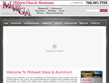 Tablet Screenshot of midwestglassandaluminum.com
